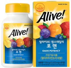 얼라이브 원스데일리 포맨 멀티비타민, 80정, 1개