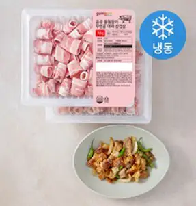 곰곰 돌돌말이 무연골 대패 삼겹살, 750g, 2개입