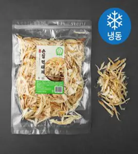 해야미 강원도 덕장 손질 먹태채 (냉동), 400g, 1봉