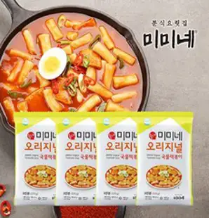 미미네 오리지널 국물떡볶이 570g x 4봉 (총12인분), 4개