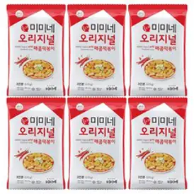 [미미네] 오리지널 매콤떡볶이 570g x 6봉 (총18인분)