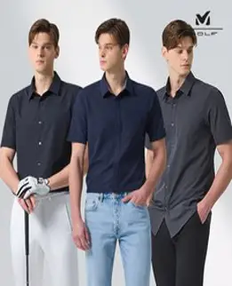 [KT알파쇼핑][MILLET GOLF] 23SS 밀레골프 남여 타공 여름셔츠 3종세트 택1 B