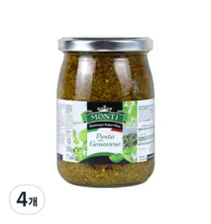 몬티 바질 페스토 소스, 500g, 4개