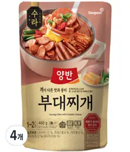 양반 수라 부대찌개, 460g, 4개