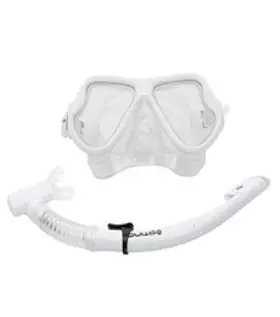 아티나 성인용 스노클 + 마스크 세트 ASS-A203, 화이트