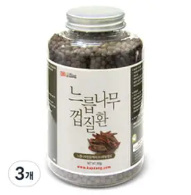 갑당약초 느릅나무껍질환 병타입, 3개, 350g