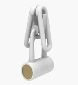 소프트룸 북스토퍼 문진 휴대용 독서대 책고정집게, 1 화이트