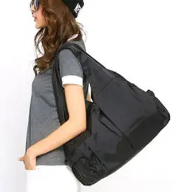 미쓰백 블랙 쇼퍼백 수납력이 좋은 가벼운 숄더백 생활방수 캐쥬얼 가방