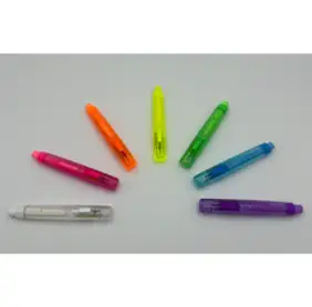 Hagoromo 하고로모 슬라이드식 크리스탈 홀더 우드 멀티 쵸크 분필 홀더 7종 컬러세트, 크리스탈 분필홀더 7종 컬러세트