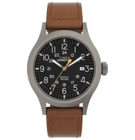 Timex 익스페디션 스카우트 남성용 손목시계 그린 40mm 나일론 스트랩 (T49961)