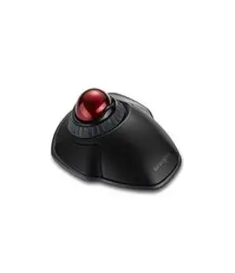 Kensington 763077 스크롤링이 있는 켄싱턴 궤도 무선 트랙볼 블랙레드K70990WW, Black-Red, wireless_Mouse