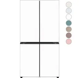 [색상선택형] LG전자 디오스 오브제컬렉션 4도어냉장고 M874AAA031 글라스 방문설치, M874GTB031S