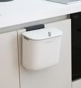 달팽이리빙 푸벨드마망 주방 걸이형 휴지통 음식물쓰레기통 7L, 화이트, 1개