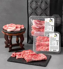 파머스팩 삼겹살 500g + 목살 500g + 갈매기살 500g + 등심꽃살 500g 모둠 구이 세트, 1세트