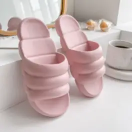 IAWI 뚱카롱 슬리퍼 프리미엄 실내화 층간소음 신혼선물 임산부 산후조리원, 핑크
