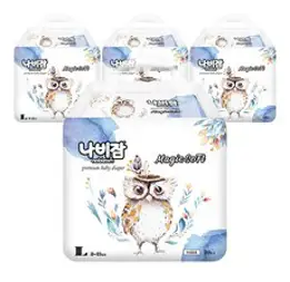 나비잠 매직소프트 팬티형 기저귀 아동공용 대형 4단계(8~13kg), 120매