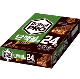 오리온 닥터유 프로 단백질바 크런치 8p, 560g, 1개