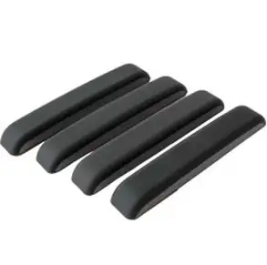 오토반 블랙슈트 라벨반사 차량용 도어가드 4p, 블랙, 1개