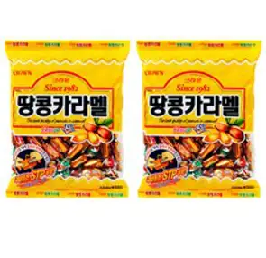 크라운 땅콩카라멜, 324g, 2개