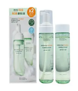 라운드어라운드 그린티 트러블 버블폼 200ml+200ml 리필기획