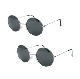 리빙듀오 파티선글라스 안경 인싸템 인생네컷 2개 한세트, 025.쁘띠컬러 선글라스 블랙(203)