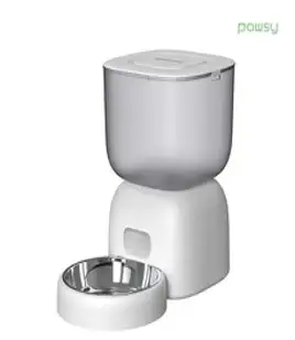 파우시 강아지 고양이 자동급식기 3L, 화이트