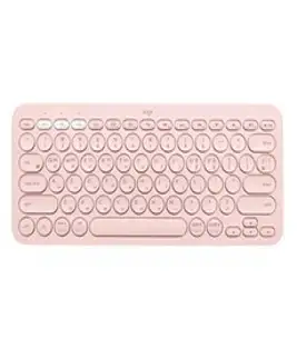 로지텍 블루투스 멀티 디바이스 키보드, K380, 파우더 핑크