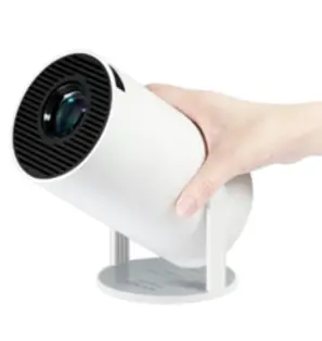 레츠빔 180도 회전 가성비 미니빔 빔프로젝터 가정용 캠핑용 스크린 미러링 고화질 HD, LB-08