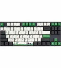 바밀로 VA87M V2 PANDA R2 PBT 염료승화 영문 유선키보드 저소음적축, 혼합색상, 텐키리스