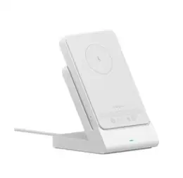 샤오미 20W 맥세이프 무선충전+스탠드 보조배터리 2in1, 20W 맥세이프 보조배터리 화이트