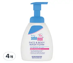 세바메드 베이비 워시 익스트라소프트 바디클렌저, 400ml, 4개