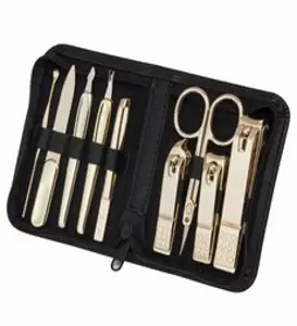 777 쓰리세븐손톱깍이세트 +손톱깍기세트+발톱깍기, 골드, 9pcs, 1개