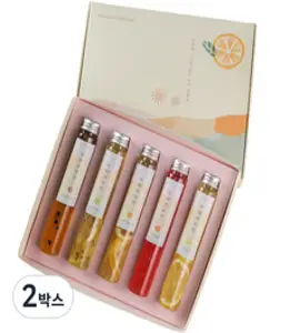수제과일 미니스틱청 5종 선물세트, 과일청 5종, 2세트