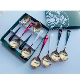 차쿠 스타벅스 티스푼 스벅 스텐 숟가락 티스푼 4종 2+3 정품쇼핑백 증정, 티스푼4종 2+3