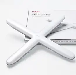 금호전기 번개표 LED 형광 십자등 조명 50W, 주광색