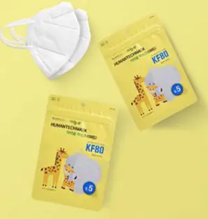 아이숲 KF80 소형 화이트 아동 새부리형 마스크 50매, 5개입, 10개