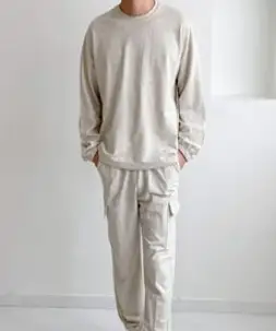 애슬릿 애슬릿 국내 생산 면 100% 조거 커플 트레이닝 세트