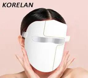 KORELAN Led 마스크 라이트 테라피 여드름케어 피부진정 톤업케어피부관리기 3칼러, BFM-02충전식, 1개