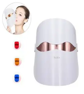 keka LED 마스크 3칼러 여드름케어 피부진정 톤업케어 터치 컨트롤 피부관리기, keka-4099
