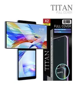 엘지 WING (F100) 타이탄 풀커버 TPU 액정보호필름 (전면 2매), 1팩