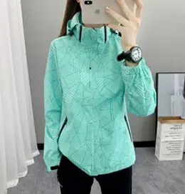 에버유어스 여성 등산복 카무플라주 방풍방수 사계절 바람막이 2COLOR