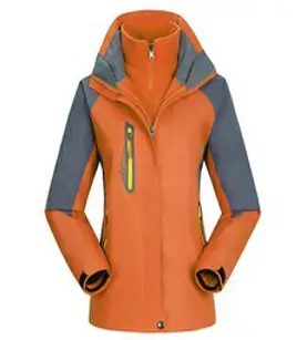 리온 여성용 분리형 폴라폴리스 라이너 방수 방풍 아웃도어 자켓 JY271
