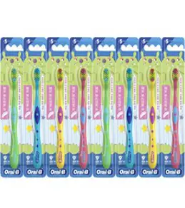 오랄비 비버 어린이 칫솔 8입 랜덤발송 5세이상, 8개입, 1개