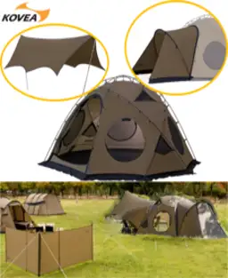 (공식처발송) 코베아 고스트 쉘터 ( 베스티블+헥사 타프 ) 신제품 결합도킹 풀세트 시리즈 비바돔 오크돔 텐트, 코베아 고스트 베스티블(도킹룸)