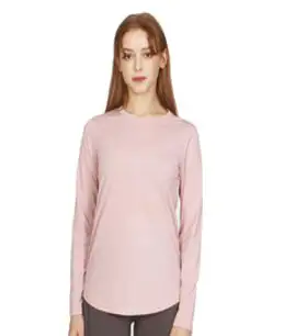 녹족 여성용 요가 필라테스용 제시카 긴팔티