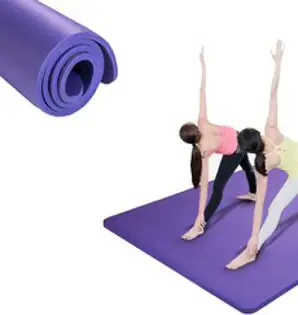 핫버튼 와이드 넓은 밀리지 않는 헬스장 요가매트 대형 두꺼운 10mm 16mm, 블루, 1개