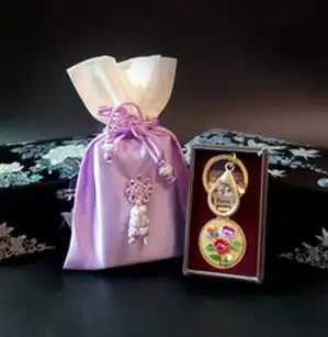한국전통공예품 자수 열쇠고리 키홀더 외국인선물, 자수키홀더, 자수키홀더+복주머니