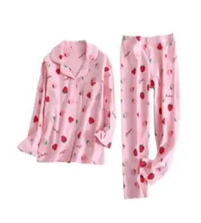 홈블리아 아동용 새콤달콤 딸기 순면 잠옷 파자마 세트