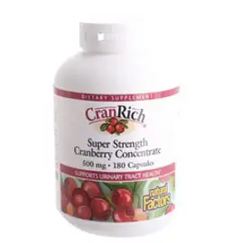 네추럴팩터스 크랜리치 슈퍼 스트랭스 크랜베리 컨센트레이트 500mg 캡슐, 180정, 1개