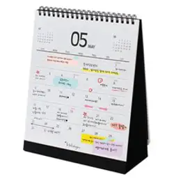 아이씨엘디자인 Desk Calendar 2023, black, 1개